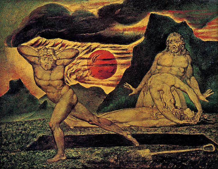 William Blake The murder of Abel Spain oil painting art